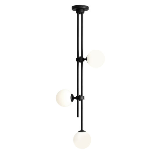 Lubinis šviestuvas HARMONY 3 BLACK, Lima Design, Aldex, Lubinis šviestuvas HARMONY 3 BLACK