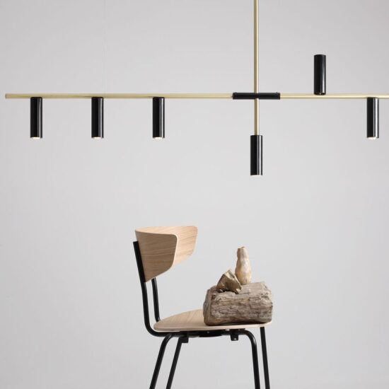Lubinis šviestuvas TREVO BRASS/BLACK, Lima Design, Aldex, Lubinis šviestuvas TREVO BRASS/BLACK