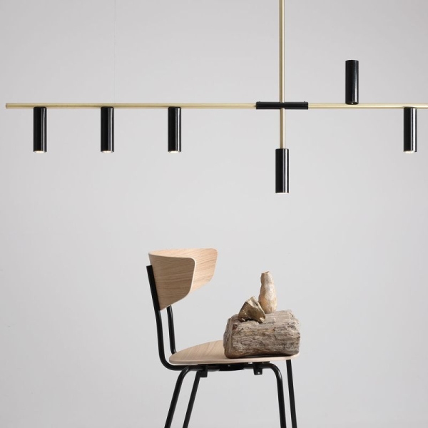 Lubinis šviestuvas TREVO BRASS/BLACK, Lima Design, Aldex, Lubinis šviestuvas TREVO BRASS/BLACK