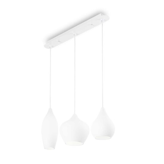 Pakabinamas šviestuvas SOFT SP3 BIANCO, 111858, Lima Design, Ideal Lux, Pakabinamas šviestuvas SOFT SP3 BIANCO, 111858