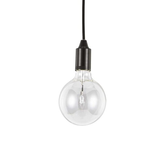 Pakabinamas šviestuvas EDISON SP1 NERO, 113319, Lima Design, Ideal Lux, Pakabinamas šviestuvas EDISON SP1 NERO, 113319