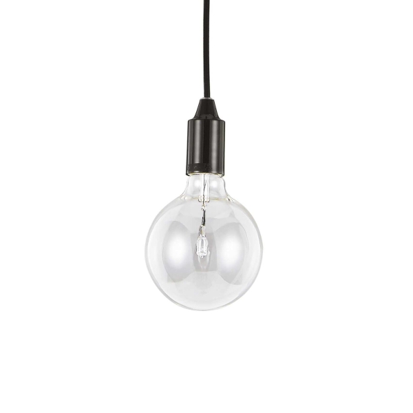 Pakabinamas šviestuvas EDISON SP1 NERO, 113319, Lima Design, Ideal Lux, Pakabinamas šviestuvas EDISON SP1 NERO, 113319