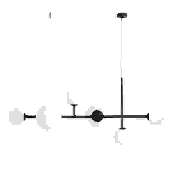 Pakabinamas šviestuvas DIONE 6 BLACK, Lima Design, Šviestuvai, Aldex,
