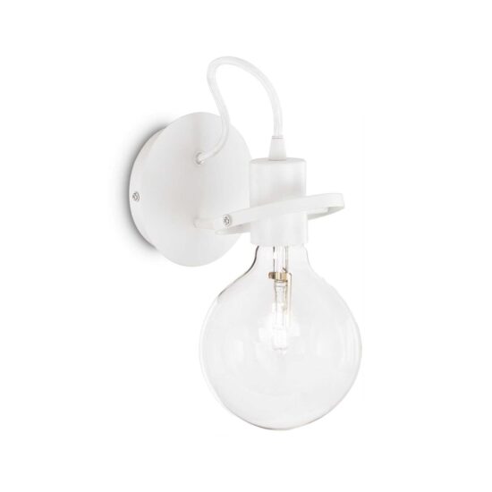 Sieninis šviestuvas RADIO AP1 BIANCO, 119465, Lima Design, Ideal Lux, Sieninis šviestuvas RADIO AP1 BIANCO, 119465