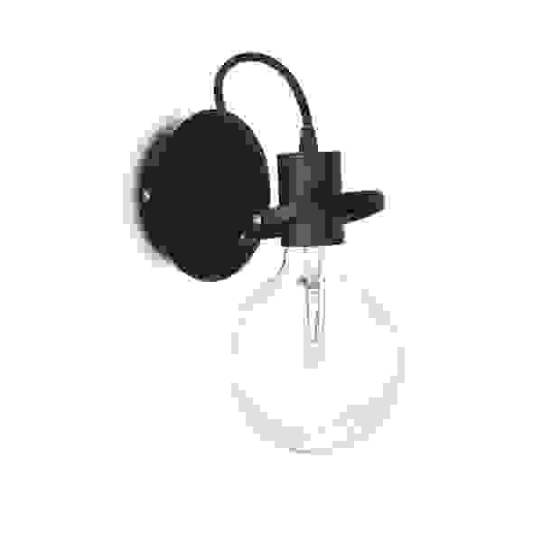 Sieninis šviestuvas RADIO AP1 NERO, 119502, Lima Design, Ideal Lux, Sieninis šviestuvas RADIO AP1 NERO, 119502