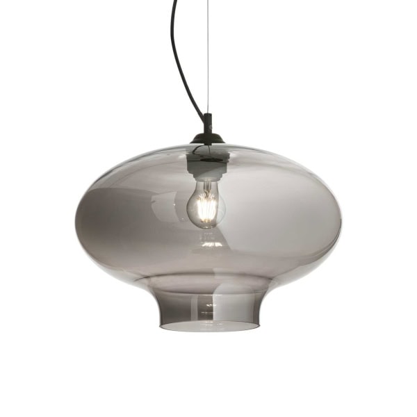 Pakabinamas šviestuvas BISTRO' SP1 ROUND FUME', 120904, Lima Design, Ideal Lux, Pakabinamas šviestuvas BISTRO' SP1 ROUND FUME', 120904
