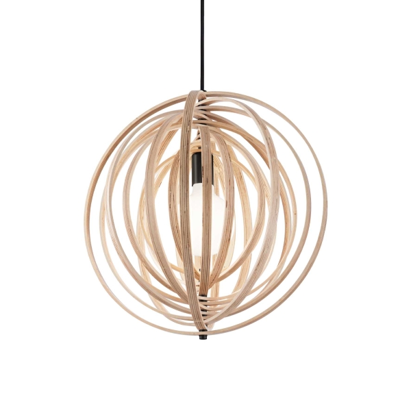 Pakabinamas šviestuvas DISCO SP1 LEGNO, 138275, Lima Design, Ideal Lux, Pakabinamas šviestuvas DISCO SP1 LEGNO, 138275
