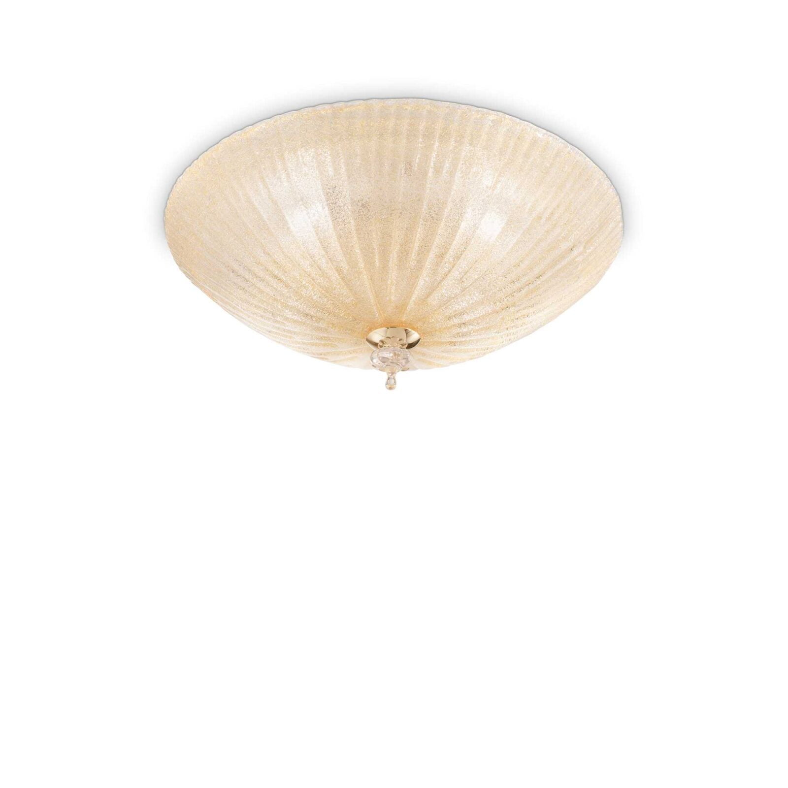 Lubinis šviestuvas SHELL PL3 AMBRA, 140179 1 Lubinis šviestuvas SHELL PL3 AMBRA, 140179, Lima Design, Ideal Lux, Lubinis šviestuvas SHELL PL3 AMBRA, 140179