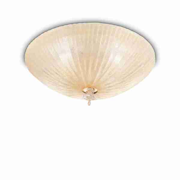 Lubinis šviestuvas SHELL PL6 AMBRA, 140193, Lima Design, Ideal Lux, Lubinis šviestuvas SHELL PL6 AMBRA, 140193