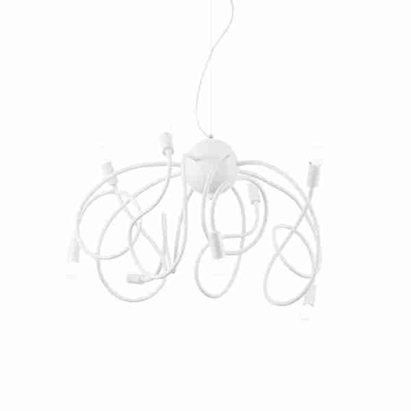 Pakabinamas šviestuvas MULTIFLEX SP8 BIANCO, 141893, Lima Design, Ideal Lux, Pakabinamas šviestuvas MULTIFLEX SP8 BIANCO, 141893