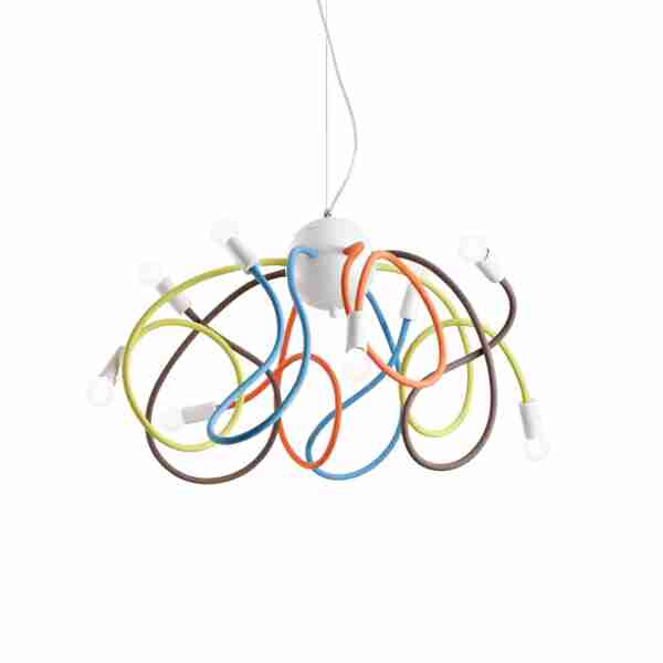 Pakabinamas šviestuvas MULTIFLEX SP8 COLOR, 141909, Lima Design, Ideal Lux, Pakabinamas šviestuvas MULTIFLEX SP8 COLOR, 141909