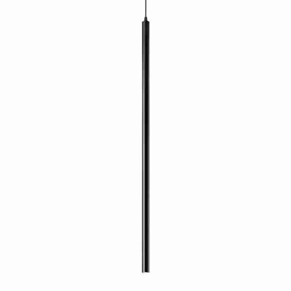 Pakabinamas šviestuvas ULTRATHIN SP D100 ROUND ON-OFF NERO, 142913, Lima Design, Ideal Lux, Pakabinamas šviestuvas ULTRATHIN SP D100 ROUND ON-OFF NERO, 142913