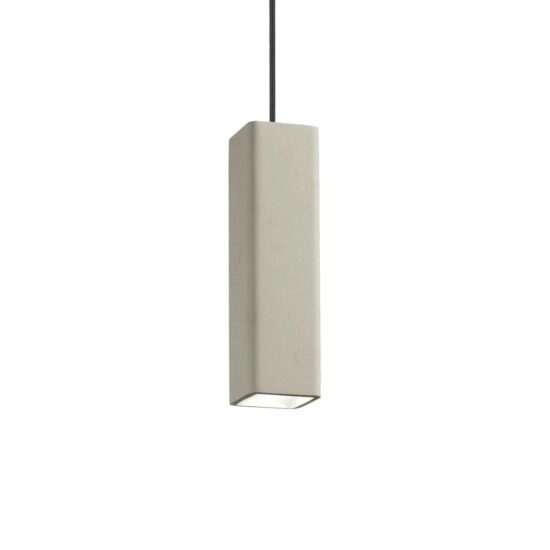 Pakabinamas šviestuvas OAK SP1 SQUARE CEMENTO, 150673, Lima Design, Ideal Lux, Pakabinamas šviestuvas OAK SP1 SQUARE CEMENTO, 150673