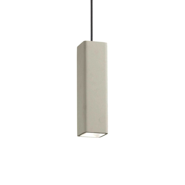 Pakabinamas šviestuvas OAK SP1 SQUARE CEMENTO, 150673, Lima Design, Ideal Lux, Pakabinamas šviestuvas OAK SP1 SQUARE CEMENTO, 150673