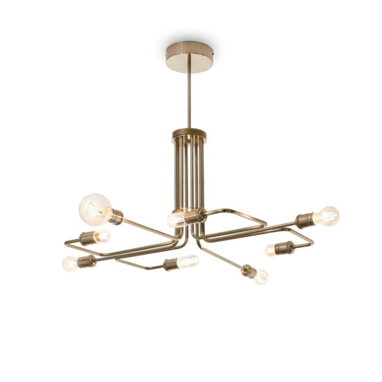 Pakabinamas šviestuvas TRIUMPH SP8 OTTONE, 160269, Lima Design, Ideal Lux, Pakabinamas šviestuvas TRIUMPH SP8 OTTONE, 160269