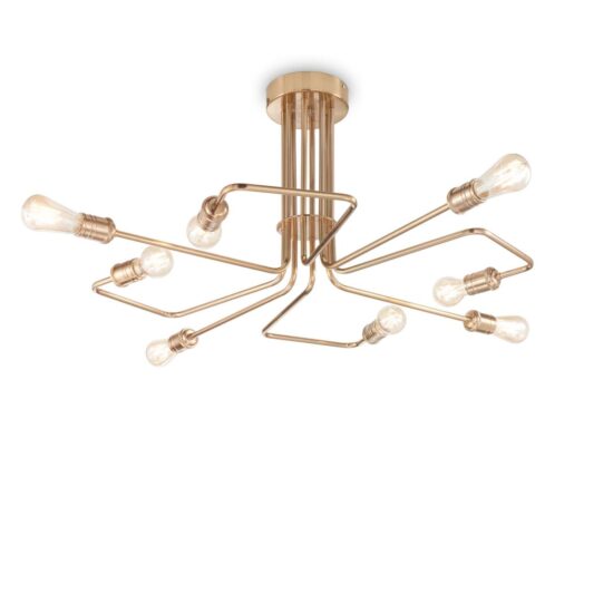 Lubinis šviestuvas TRIUMPH PL8 OTTONE, 160313, Lima Design, Ideal Lux, Lubinis šviestuvas TRIUMPH PL8 OTTONE, 160313