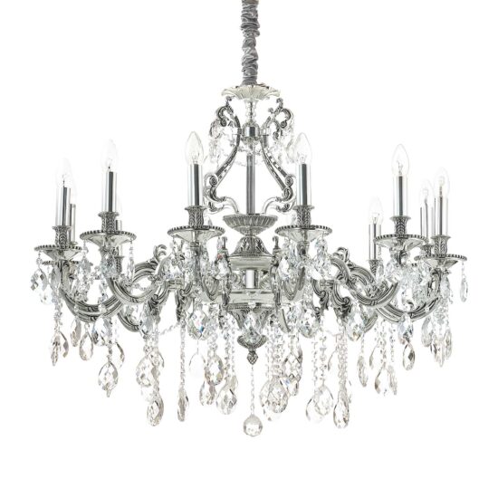 Pakabinamas šviestuvas GIOCONDA SP12 ARGENTO, 164953, Lima Design, Ideal Lux, Pakabinamas šviestuvas GIOCONDA SP12 ARGENTO, 164953
