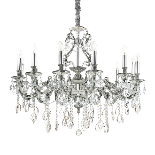 Pakabinamas šviestuvas GIOCONDA SP12 ARGENTO, 164953, Lima Design, Ideal Lux, Pakabinamas šviestuvas GIOCONDA SP12 ARGENTO, 164953