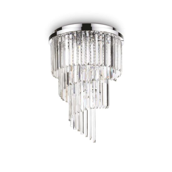 Lubinis šviestuvas CARLTON PL12 CROMO, 168937, Lima Design, Ideal Lux, Lubinis šviestuvas CARLTON PL12 CROMO, 168937