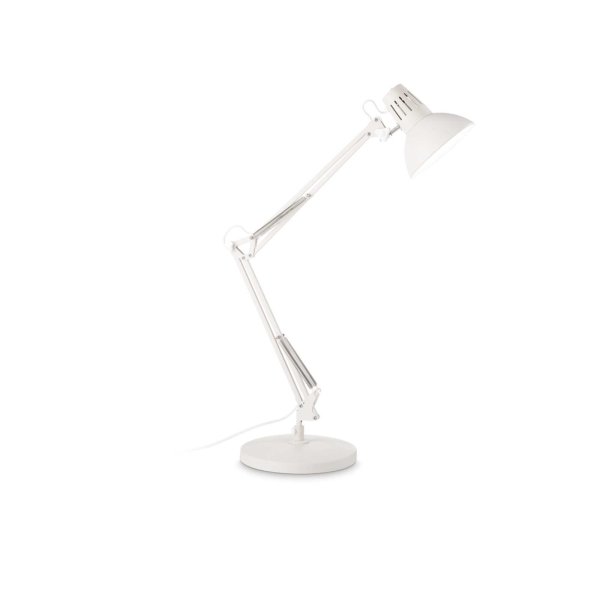 Stalinis šviestuvas WALLY TL1 TOTAL WHITE, 193991, Lima Design, Ideal Lux, Stalinis šviestuvas WALLY TL1 TOTAL WHITE, 193991