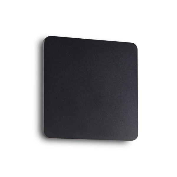 Sieninis šviestuvas COVER AP D20 SQUARE NERO, 195773, Lima Design, Ideal Lux, Sieninis šviestuvas COVER AP D20 SQUARE NERO, 195773