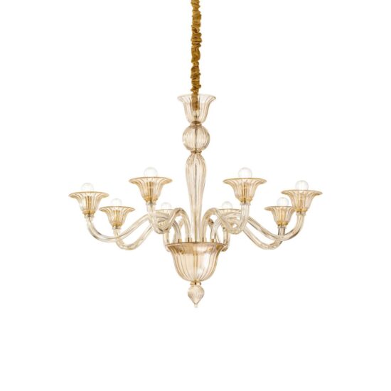 Pakabinamas šviestuvas BRIGITTA SP8 AMBRA, 199412, Lima Design, Ideal Lux, Pakabinamas šviestuvas BRIGITTA SP8 AMBRA, 199412