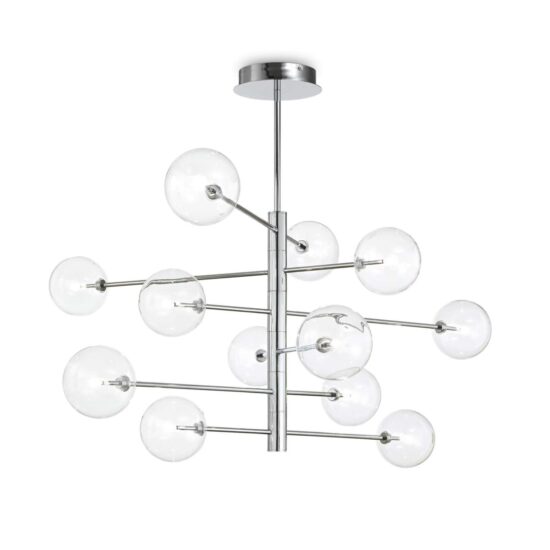 Pakabinamas šviestuvas EQUINOXE SP12 CROMO, 200118, Lima Design, Ideal Lux, Pakabinamas šviestuvas EQUINOXE SP12 CROMO, 200118