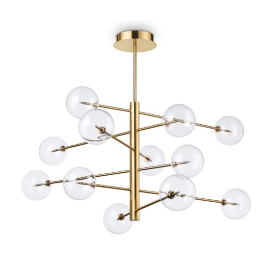 Pakabinamas šviestuvas EQUINOXE SP12 OTTONE, 200125, Lima Design, Ideal Lux, Pakabinamas šviestuvas EQUINOXE SP12 OTTONE, 200125