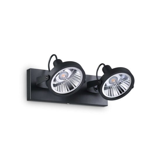 Lubinis šviestuvas GLIM PL2 NERO, 200248, Lima Design, Ideal Lux, Lubinis šviestuvas GLIM PL2 NERO, 200248
