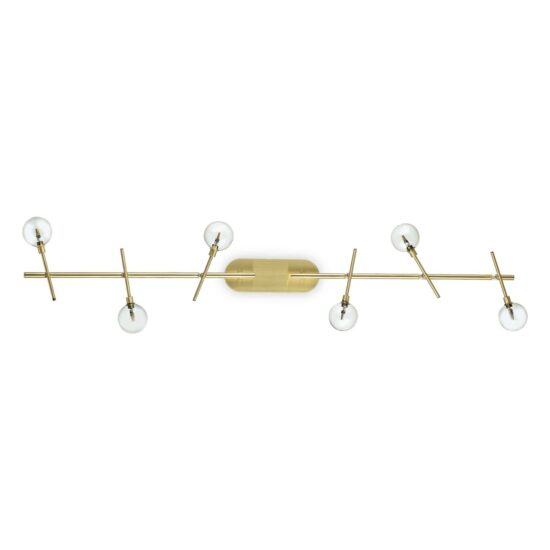 Lubinis šviestuvas MARACAS PL6 OTTONE, 200361, Lima Design, Ideal Lux, Lubinis šviestuvas MARACAS PL6 OTTONE, 200361