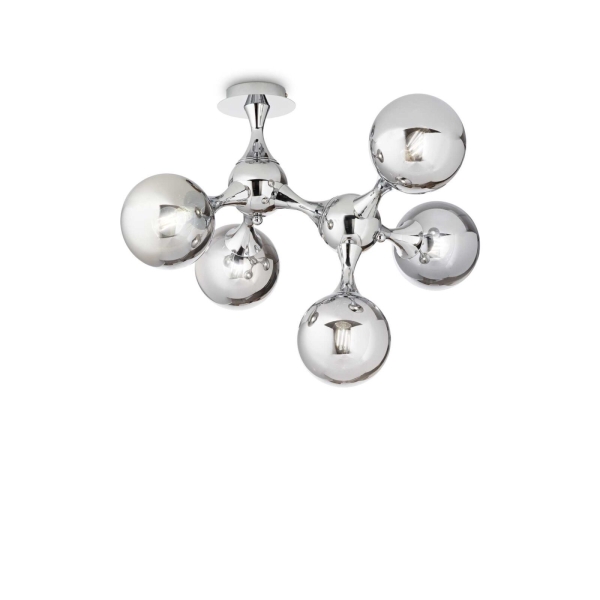 Lubinis šviestuvas NODI PL5 CROMO, 200484, Lima Design, Ideal Lux, Lubinis šviestuvas NODI PL5 CROMO, 200484