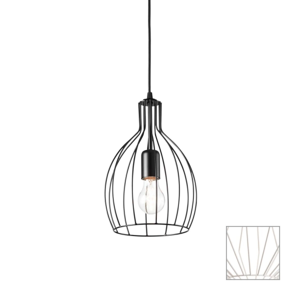Pakabinamas šviestuvas AMPOLLA-2 SP1 BIANCO, 200880, Lima Design, Ideal Lux, Pakabinamas šviestuvas AMPOLLA-2 SP1 BIANCO, 200880