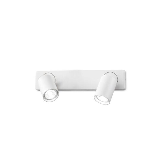 Sieninis šviestuvas RUDY AP2 ROUND BIANCO, 229041, Lima Design, Ideal Lux, Sieninis šviestuvas RUDY AP2 ROUND BIANCO, 229041