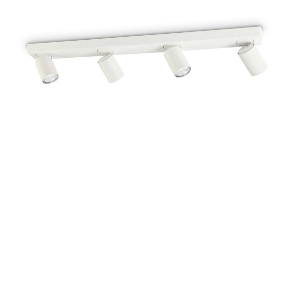 Lubinis šviestuvas RUDY PL4 ROUND BIANCO, 229089, Lima Design, Ideal Lux, Lubinis šviestuvas RUDY PL4 ROUND BIANCO, 229089