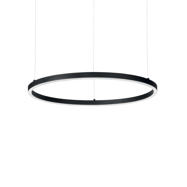 Pakabinamas šviestuvas ORACLE SLIM SP D070 ROUND 3000K ON-OFF BK, 229515, Lima Design, Ideal Lux, Pakabinamas šviestuvas ORACLE SLIM SP D070 ROUND 3000K ON-OFF BK, 229515