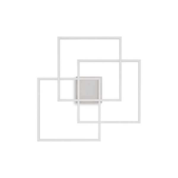 Lubinis šviestuvas FRAME PL QUADRATO BIANCO, 230702, Lima Design, Ideal Lux, Lubinis šviestuvas FRAME PL QUADRATO BIANCO, 230702