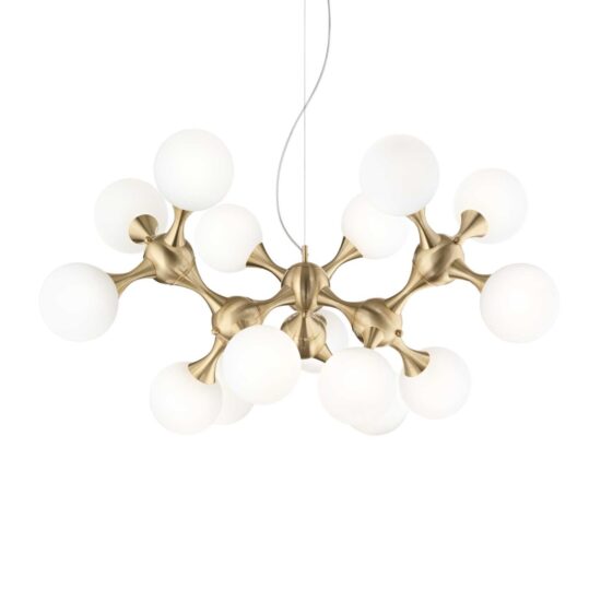 Pakabinamas šviestuvas NODI SP15 OTTONE, 241012, Lima Design, Ideal Lux, Pakabinamas šviestuvas NODI SP15 OTTONE, 241012