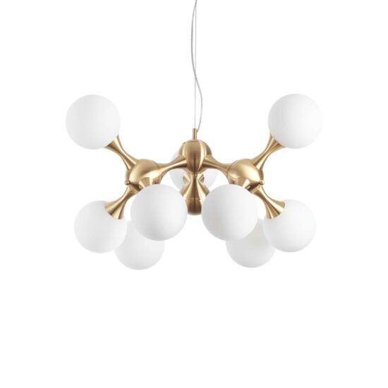 Pakabinamas šviestuvas NODI SP9 OTTONE, 241036, Lima Design, Ideal Lux, Pakabinamas šviestuvas NODI SP9 OTTONE, 241036