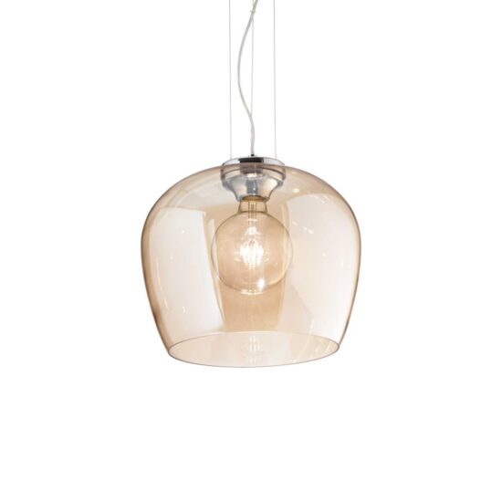 Pakabinamas šviestuvas BLOSSOM SP1 AMBRA, 241524, Lima Design, Ideal Lux, Pakabinamas šviestuvas BLOSSOM SP1 AMBRA, 241524