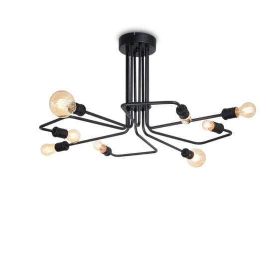 Lubinis šviestuvas TRIUMPH PL8 NERO, 242378, Lima Design, Ideal Lux, Lubinis šviestuvas TRIUMPH PL8 NERO, 242378