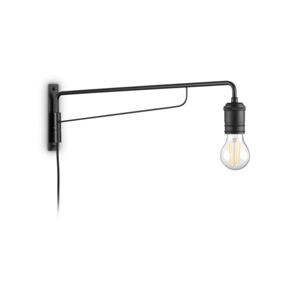 Sieninis šviestuvas TRIUMPH AP1 NERO, 242392, Lima Design, Ideal Lux, Sieninis šviestuvas TRIUMPH AP1 NERO, 242392