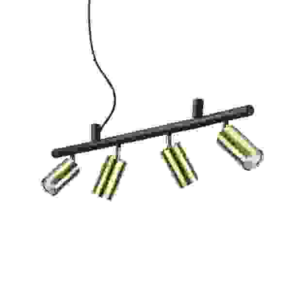 Pakabinamas šviestuvas DYNAMITE SP4 OTTONE, 244624, Lima Design, Ideal Lux, Pakabinamas šviestuvas DYNAMITE SP4 OTTONE, 244624