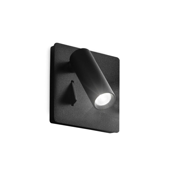 Sieninis šviestuvas LITE AP NERO, 250113, Lima Design, Ideal Lux, Sieninis šviestuvas LITE AP NERO, 250113