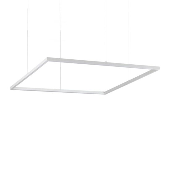 Pakabinamas šviestuvas ORACLE SLIM SP D090 SQUARE 3000K ON-OFF WH, 259192, Lima Design, Ideal Lux, Pakabinamas šviestuvas ORACLE SLIM SP D090 SQUARE 3000K ON-OFF WH, 259192