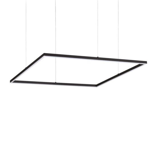 Pakabinamas šviestuvas ORACLE SLIM SP D090 SQUARE 3000K ON-OFF BK, 259208, Lima Design, Ideal Lux, Pakabinamas šviestuvas ORACLE SLIM SP D090 SQUARE 3000K ON-OFF BK, 259208