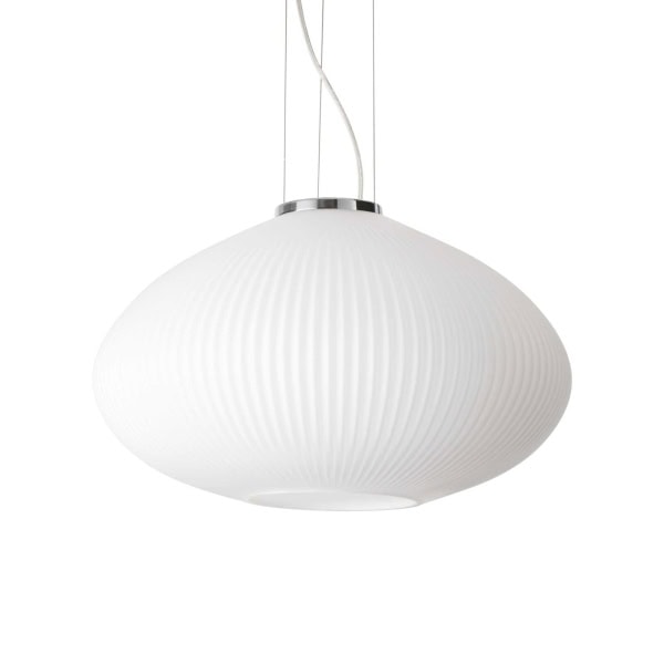 Pakabinamas šviestuvas PLISSE' SP1 D45 CROMO, 264523, Lima Design, Ideal Lux, Pakabinamas šviestuvas PLISSE' SP1 D45 CROMO, 264523