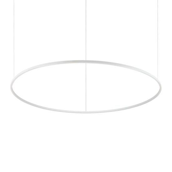 Pakabinamas šviestuvas ORACLE SLIM SP D150 ROUND 3000K ON-OFF WH, 265957, Lima Design, Ideal Lux, Pakabinamas šviestuvas ORACLE SLIM SP D150 ROUND 3000K ON-OFF WH, 265957