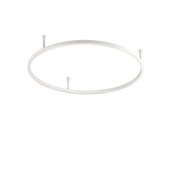 Lubinis šviestuvas ORACLE SLIM PL D070 ROUND 3000K ON-OFF WH, 265995, Lima Design, Ideal Lux, Lubinis šviestuvas ORACLE SLIM PL D070 ROUND 3000K ON-OFF WH, 265995