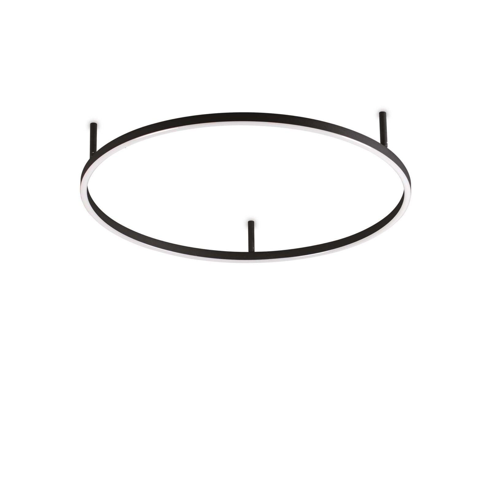 Lubinis šviestuvas ORACLE SLIM PL D070 ROUND 3000K ON-OFF BK, 266008, Lima Design, Ideal Lux, Lubinis šviestuvas ORACLE SLIM PL D070 ROUND 3000K ON-OFF BK, 266008