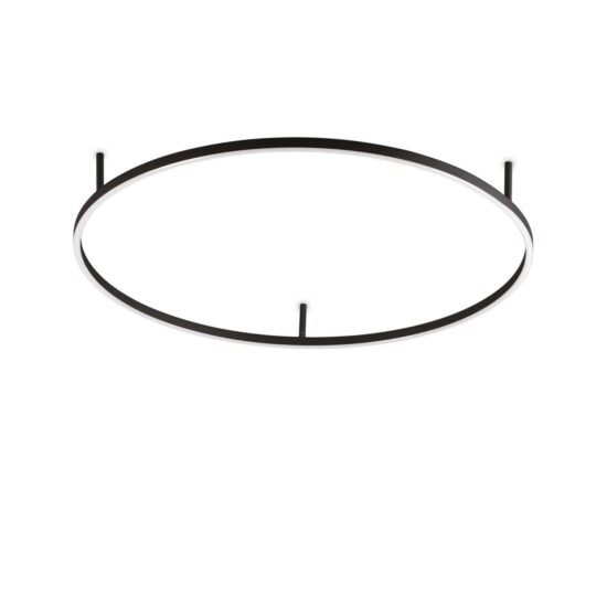 Lubinis šviestuvas ORACLE SLIM PL D090 ROUND 3000K ON-OFF BK, 266022, Lima Design, Ideal Lux, Lubinis šviestuvas ORACLE SLIM PL D090 ROUND 3000K ON-OFF BK, 266022